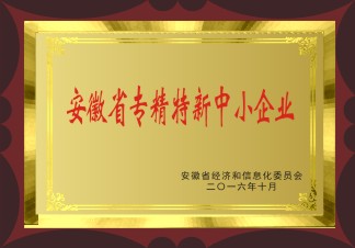 安徽省專精特新中小企業